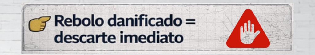 Inspeção de rebolo abrasivo antes do uso destacando verificação de trincas, deformações e danos estruturais.